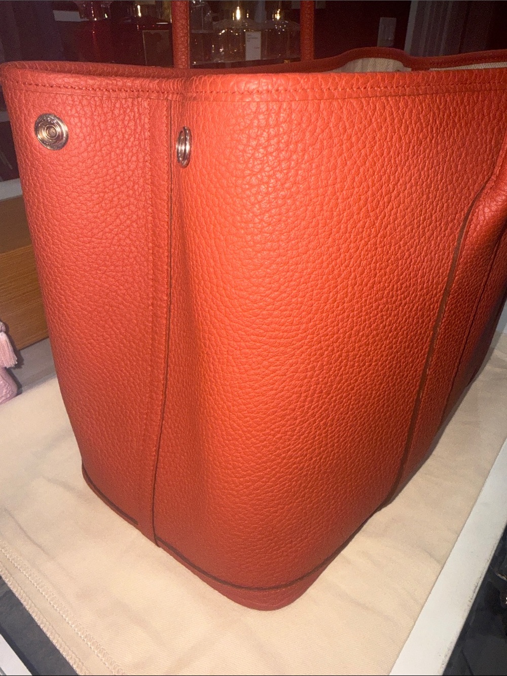 Authentic Hermes Negonda Garden Party 36 MM Rouge Duchesse - Picture 2 of 9